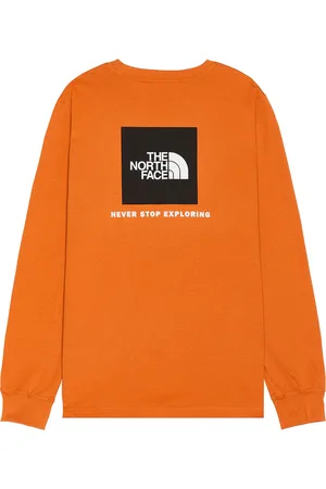 The North Face Long Sleeve Box NSE Tee in Orange