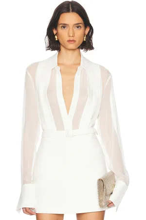 SANS FAFF Meghan Panelled Silk Blouse in