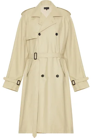 NILI LOTAN Kieran Trench Coat in Beige
