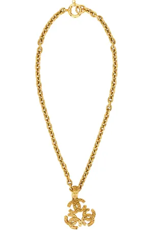 CHANEL 1994 Triple CC Necklace in Metallic
