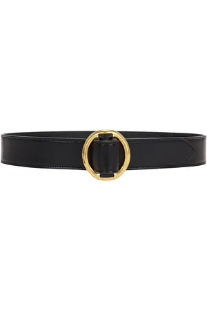 Saint Laurent Leather Belt in Black