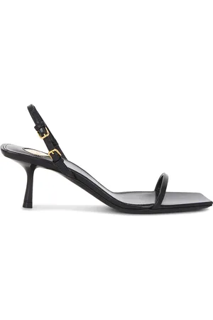 Saint Laurent Jaspe Sandal in Black