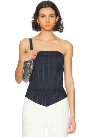 SER.O.YA Bridgette Bustier Top in Navy