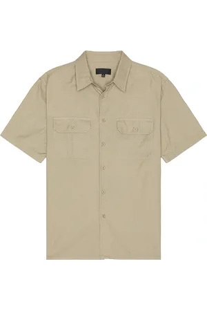 NILI LOTAN Alvaro Shirt in Taupe