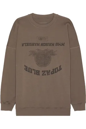 Maison Margiela Crew Neck Sweatshirt in Taupe