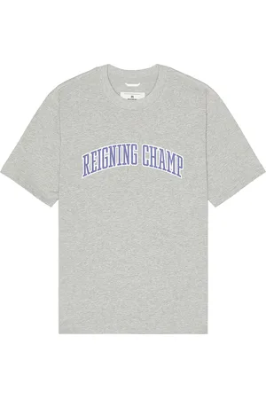 Reigning Champ Midweight Jersey Collegiate T-Shirt in Grey