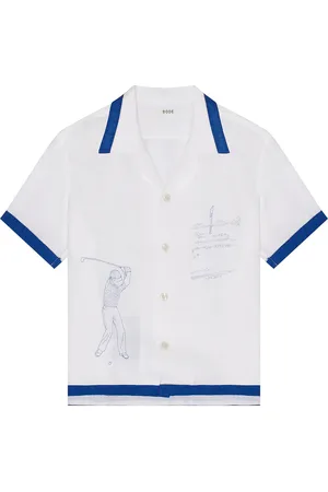 BODE Club Champion Short Sleeve Shirt in White