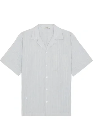 Simkhai Poe Camp Shirt in Blue