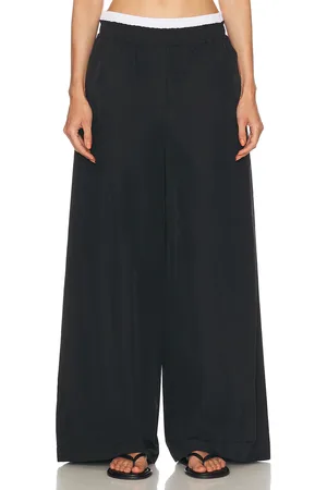 Simkhai Olly Double Waistband Pant in Black