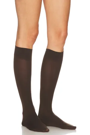 Falke Pure Matt 50 Sensitive Top Knee in Brown