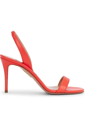 Aquazzura So Nude 85 Sandal in Red