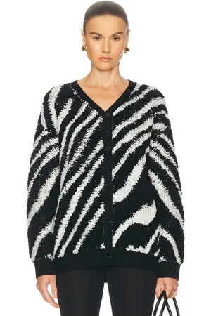 ZANKOV Christian Cardigan in Black,White