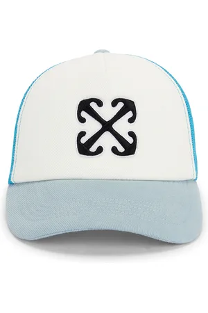 OFF-WHITE Arrow Trucker Hat in Baby Blue
