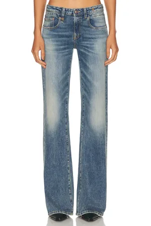 R13 Boy Flare in Denim-Medium