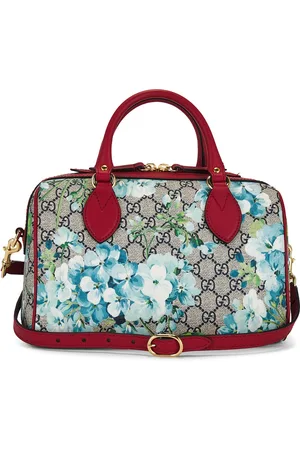 Gucci GG Blooms Boston Bag in Baby Blue,Red