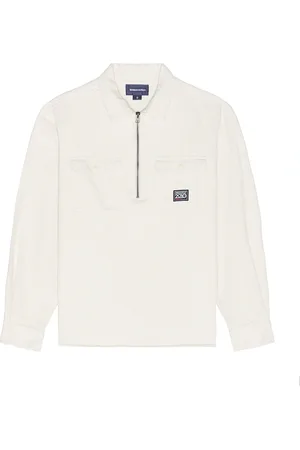 This Is Never That Half Zip Shirt in White
