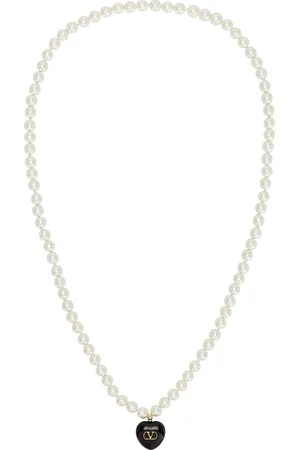 VALENTINO GARAVANI Perla Barocca Necklace in Metallic Gold