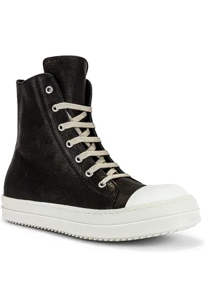 Rick Owens Hi Top Sneaker in Black
