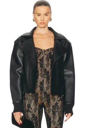 Norma Kamali Mini Moto Jacket in