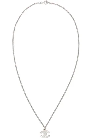 CHANEL Coco Mark Necklace in Metallic