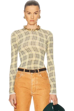 Paco rabanne Long Sleeve Top in Lemon
