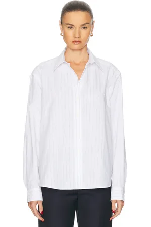 Totême Monogram Striped Top in White