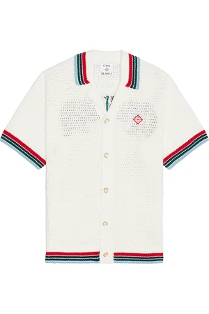 Casablanca Sporty Faux Crochet Shirt in