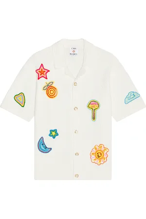 Casablanca Crochet Shirt With Patches in