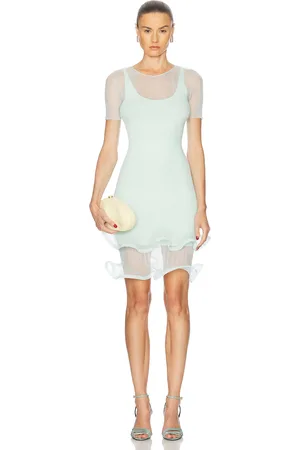 Simkhai Jett Mini Dress in Teal