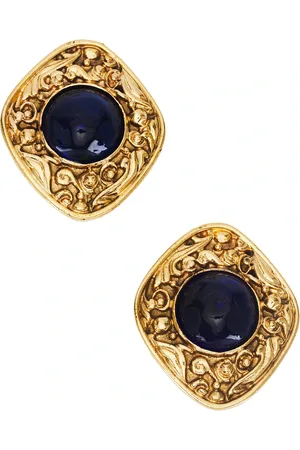 CHANEL Stone Earrings in Metallic