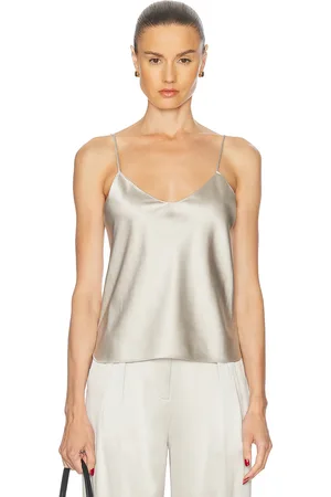 ÉTERNE Mila Silk Camisole in Neutral