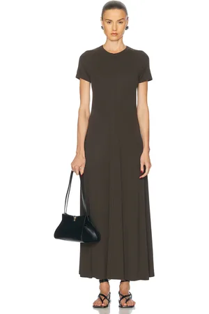 Totême Fluid Jersey Dress in Charcoal