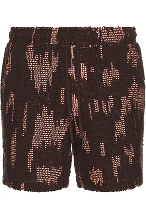 Oas Brink Cuba Crochet Shorts in Brown