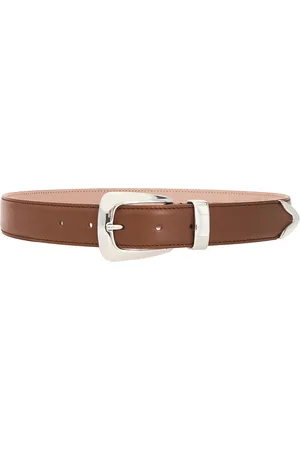 Khaite Benny 30mm Belt in Brown