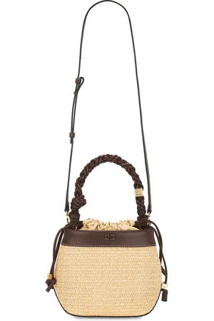 Ganni Bou Bucket Bag in Tan