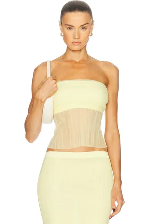 Simkhai Emberly Tube Top in Yellow