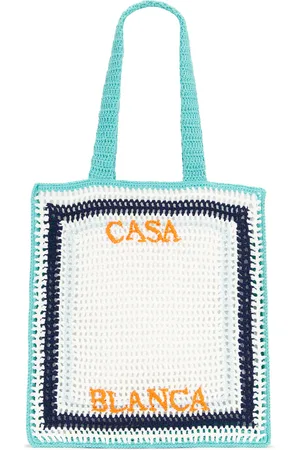 Casablanca Crochet Bag in Blue