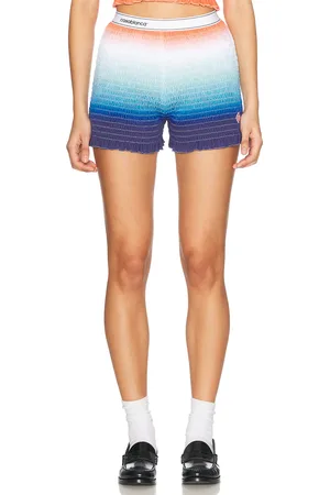 Casablanca Shirred Short in Blue