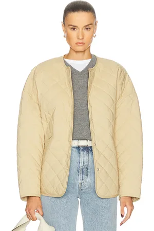 Totême Quilted Jacket in Beige