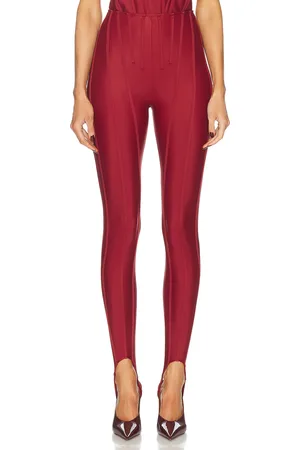MUGLER High Waisted Legging in Wine