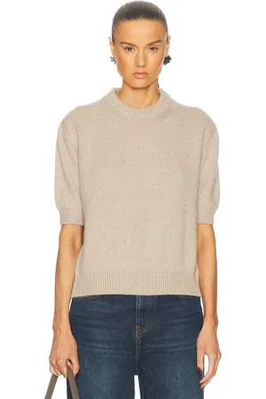 Khaite Davin Cashmere Sweater in Beige