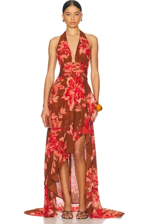Retrofete Nylah Dress in Brown,Brick