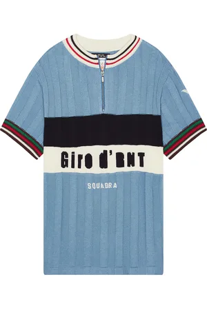 rice nine ten Knitted Cycling Jersey in Blue