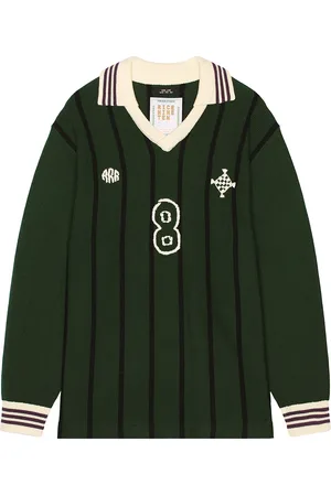 rice nine ten Long Sleeve Soccer Jersey in Dark Green