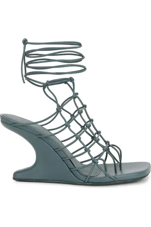 Rick Owens Web Cantilever Sandal in Blue