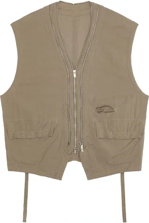 UNDERCOVER Zip Up Vest in Neutral