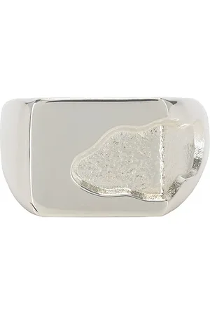 Ellie Mercer One Piece Texture Ring in Metallic