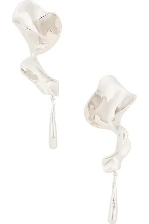 Khaite Tidal Earrings in Metallic