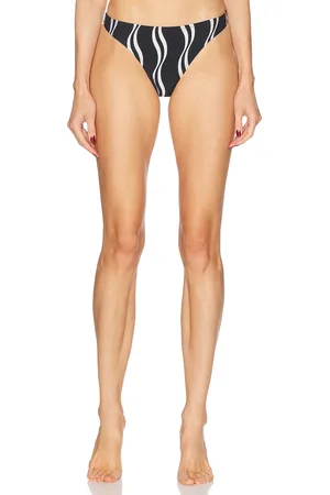 Solid The Tati Bikini Bottom in Black