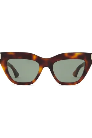 Saint Laurent Cat Eye Sunglasses in Brown